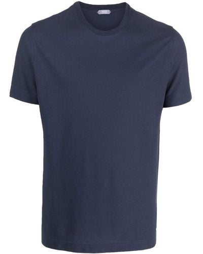 Zanone Round-neck T-shirt - Blue