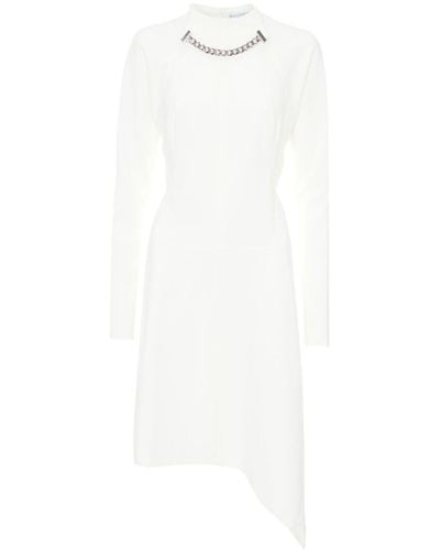JW Anderson Kleid mit asymmetrischem Saum - Weiß