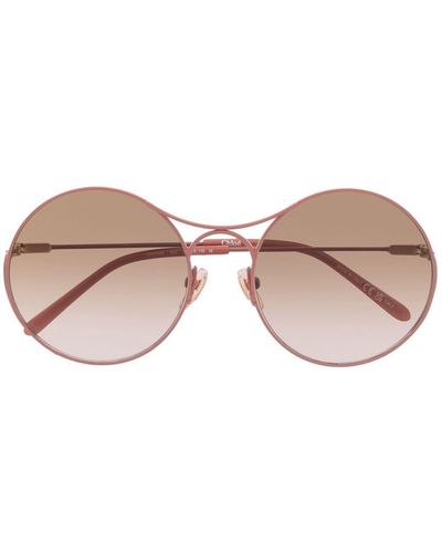 Chloé Gafas de sol con montura redonda - Rosa
