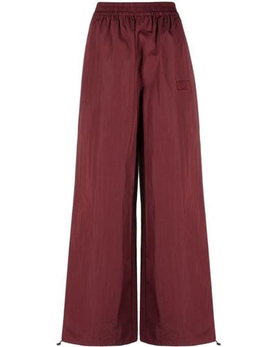 ROTATE BIRGER CHRISTENSEN Logo-embroidered Elasticated-waist Palazzo Trousers