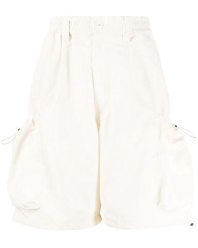 FIVE CM Elasticated-waist Cargo Shorts - White