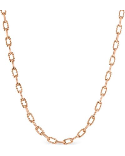 David Yurman 18kt Rose Gold Madison Chain Necklace - Metallic