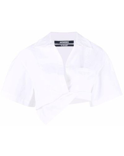 Jacquemus Cropped Blouse - Wit