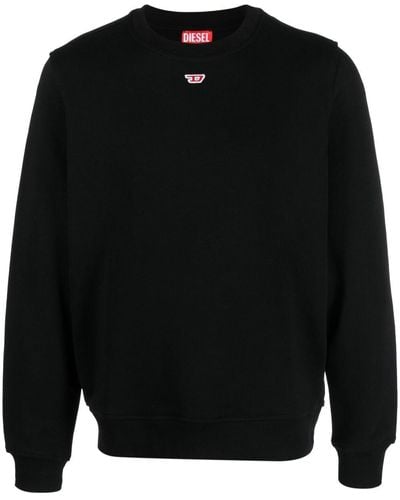 DIESEL Sweater Met Logopatch - Zwart