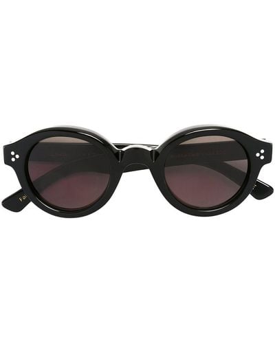 Lesca Lacorbs Round-frame Sunglasses - Black