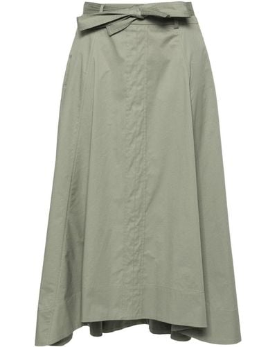 Peserico Falda larga lisa - Verde