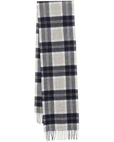 Norse Projects Plaid-check Print Scarf - Grey