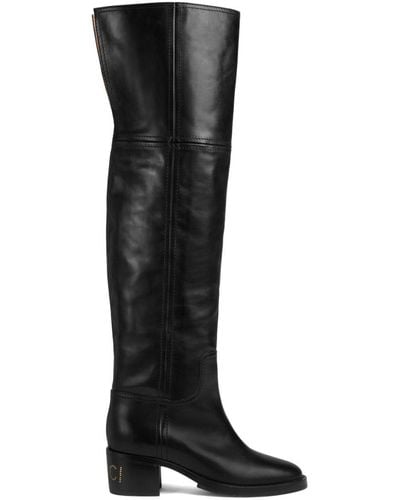 Gucci Stiefel aus Leder - Schwarz