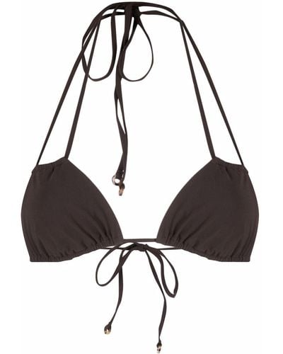 Anemos The Jane Double String Bikini Top - Black