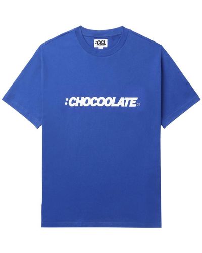 Chocoolate Camiseta con logo estampado - Azul