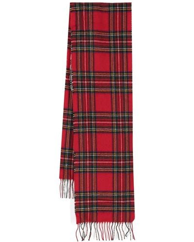 MERYLL ROGGE Checked Wool Scarf - Red