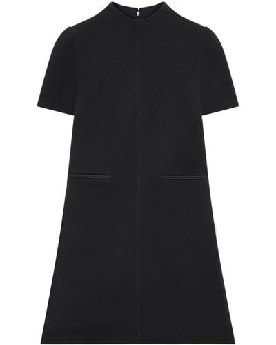 Courreges Twill A-line Mini Dress - Black