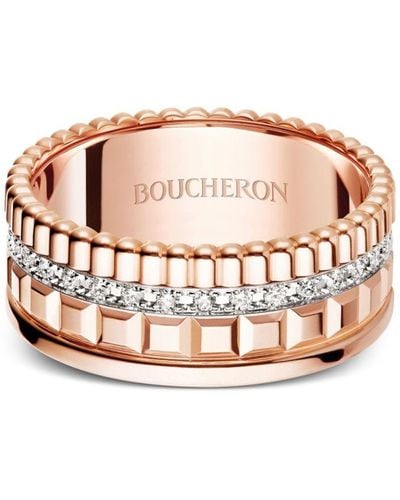 Boucheron 18kt Quatre Radiant Goldring mit Diamanten - Weiß