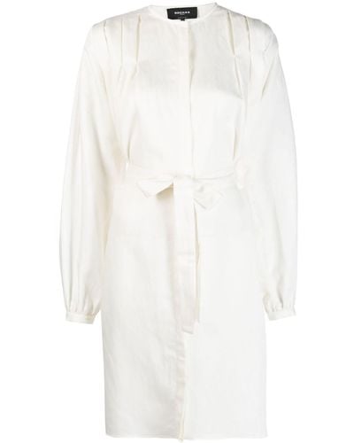 Rochas ノーカラー ドレス - ホワイト