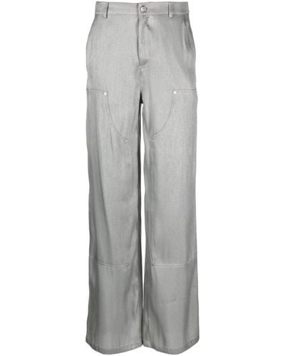 Moschino Jeans Hose mit hohem Bund - Grau