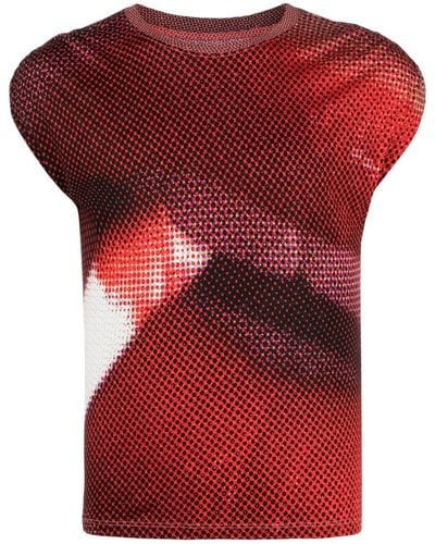 Zadig & Voltaire Adele Top mit grafischem Print - Rot