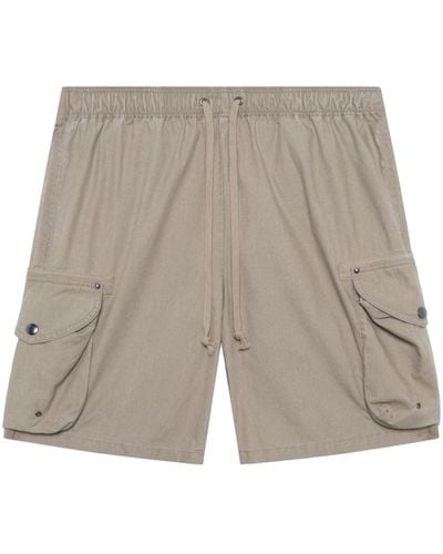 John Elliott Deck Cotton Cargo Shorts - Gray