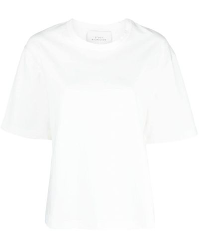 Studio Nicholson Camiseta Lee de manga corta - Blanco