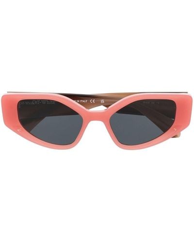Off-White c/o Virgil Abloh Memphis Rectangle-frame Sunglasses - Orange