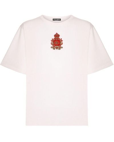 Dolce & Gabbana シルク Tシャツ - ホワイト