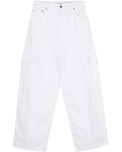 Haikure Bethany Wide-leg Cargo Jeans - White