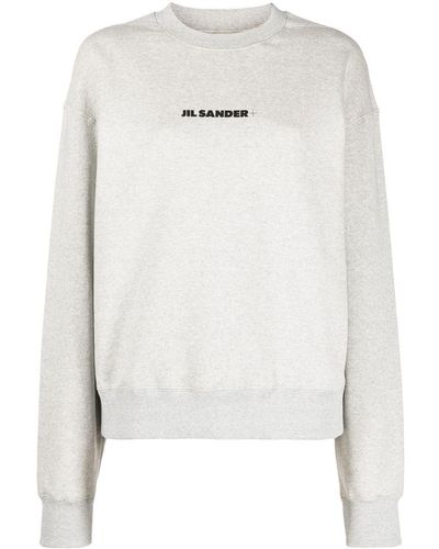 Jil Sander Sweater Met Logoprint - Wit