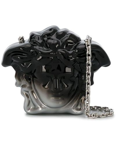Versace Gradient Medusa Head Clutch - Black