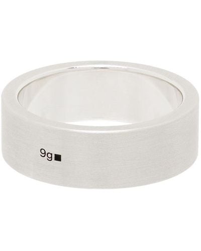 Le Gramme La 9g Brushed Ribbon Ring - Metallic