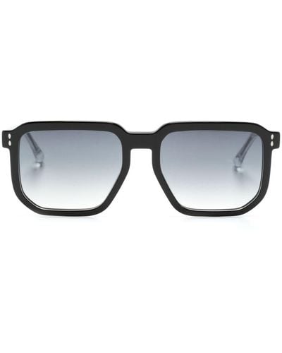 Isabel Marant Geometric-frame Sunglasses - Black