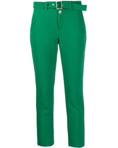 Liu Jo Pantalones de vestir con cinturón - Verde