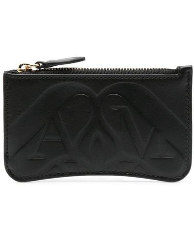 Alexander McQueen Logo-debossed Leather Wallet - Black