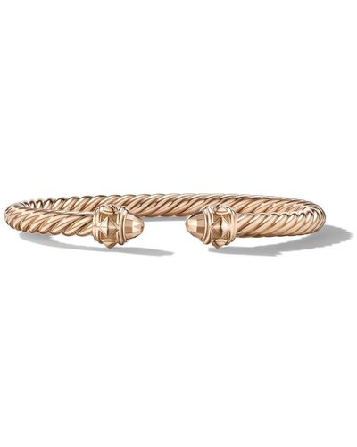 David Yurman 18kt Rose Gold Cable 5mm Bracelet - Metallic