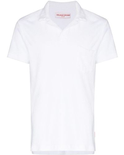 Orlebar Brown Riviera Short-sleeve Polo Shirt - White