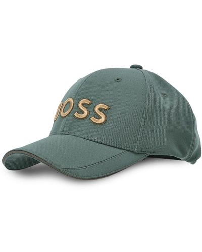 BOSS Logo-lettering Baseball Cap - Green