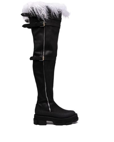 Dion Lee Gao Thigh-high Boots - Black