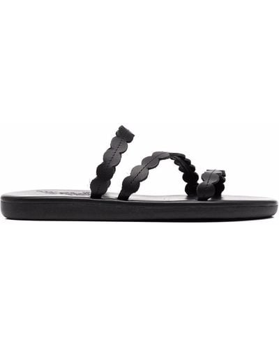 Ancient Greek Sandals Oceanis Leather Sandals - Black