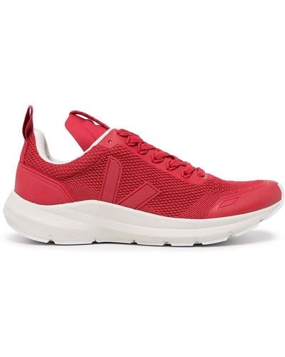 Rick Owens X Veja Performance Runner V-knit Trainers - Red