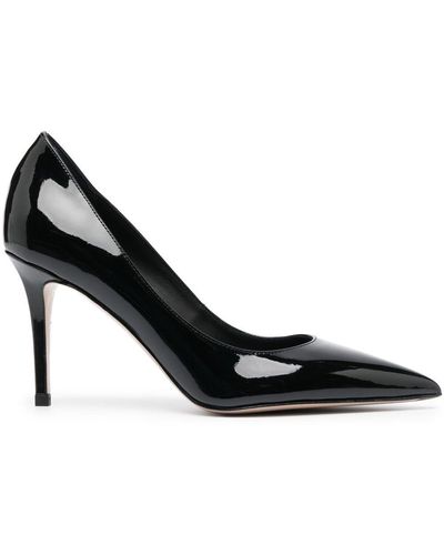 Le Silla Eva 80mm Patent Leather Court Shoes - Black
