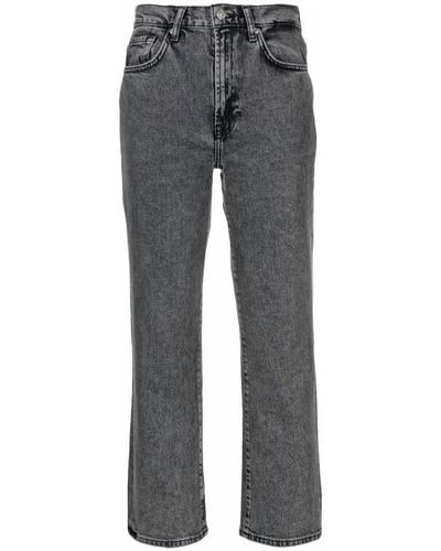 7 For All Mankind Jean à coupe courte - Gris