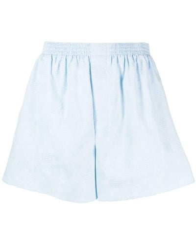 Chloé Renaissance Jacquard-Shorts - Blau