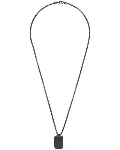 Northskull Halskette mit Erkennungsmarke - Schwarz