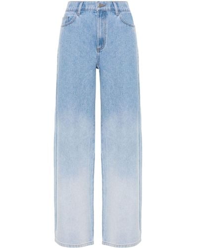 Claudie Pierlot High-Waist-Jeans mit Farbverlauf - Blau