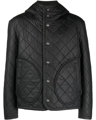 Craig Green Diamond-quilted Hooded Jacket - Black
