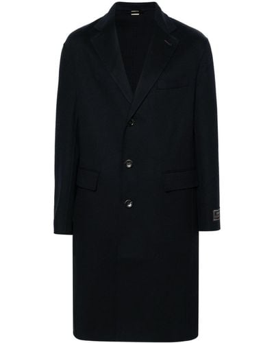 Gucci Notched-lapels Single-breasted Coat - Blue