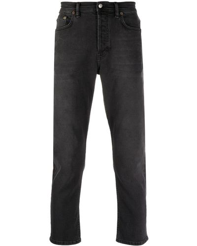 Acne Studios Jeans Met Toelopende Pijpen - Zwart