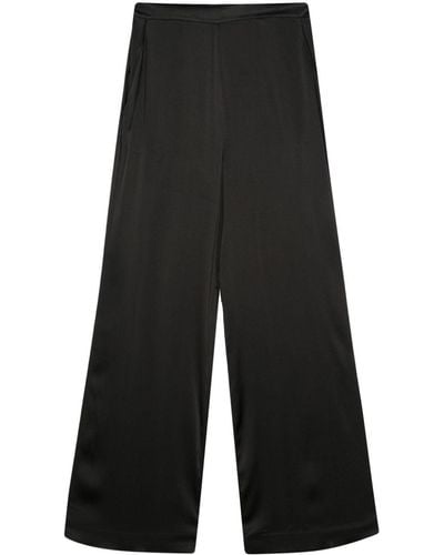 Semicouture High-waisted Palazzo Trousers - Black