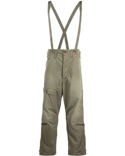 Visvim Northdrop Technical-cotton Pants - Men's - Nylon/cotton - Green
