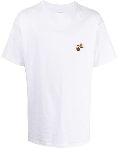 READYMADE T-Shirt mit Logo-Print - Weiß