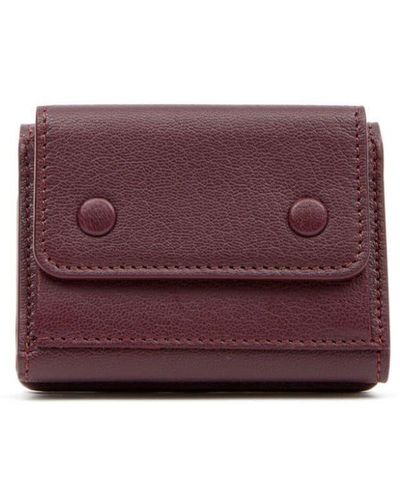 Maison Margiela Four-stitch Bi-fold Wallet - Purple