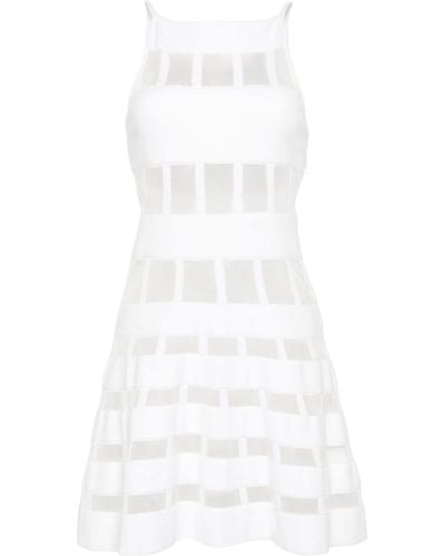 Genny Panelled-design Midi Dress - White